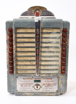 Lot 1461 - Seeburg 1950s wall mounted jukebox selector