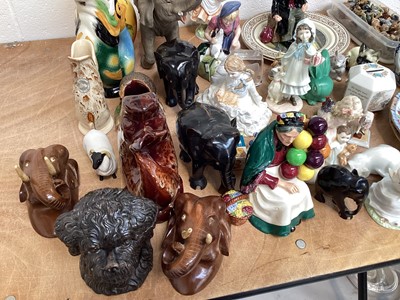 Lot 5044 - Collection of ceramics to include Coalport figures, Royal Doulton figures, Whimsies, etc