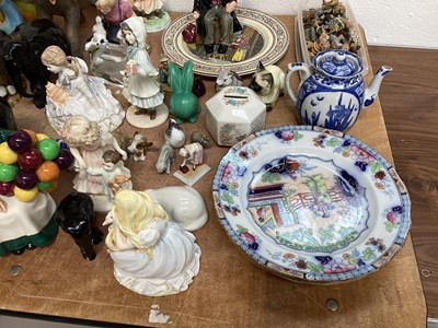 Lot 5044 - Collection of ceramics to include Coalport figures, Royal Doulton figures, Whimsies, etc