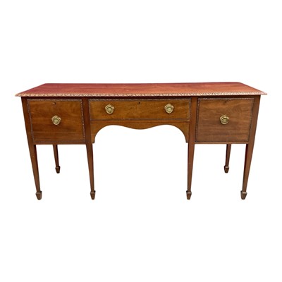 Lot 1405 - Late Regency mahogany sideboard
