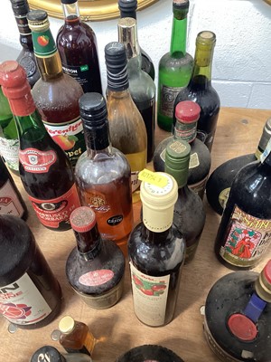 Lot 5035 - Group of wines and spirits, including Martini, Drambuie, gin, etc