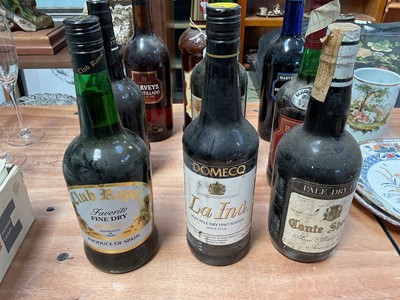 Lot 5056 - Selection of sherry, including Corney & Barrow, Domecq, Crofts, etc