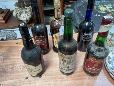 Lot 5056 - Selection of sherry, including Corney & Barrow, Domecq, Crofts, etc