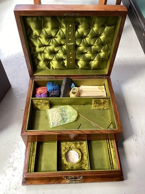 Lot 5009 - Victorian mahogany sewing box
