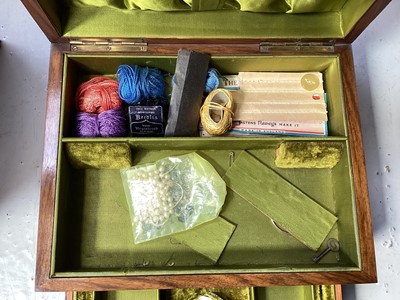 Lot 5009 - Victorian mahogany sewing box