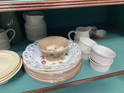 Lot 5010 - Collection of ceramics to include Wedgwood teaset, Herend plate etc