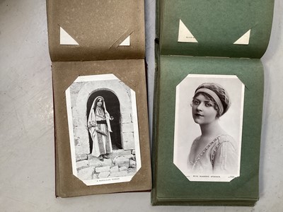 Lot 5013 - Two albums of Edwardian actor postcards, Zena Dare, Kitty Gordon etc, approx 84