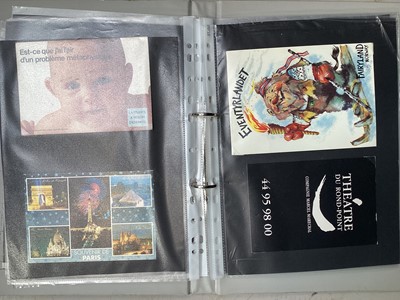 Lot 5014 - Three albums of postcards, erotic, French albums etc