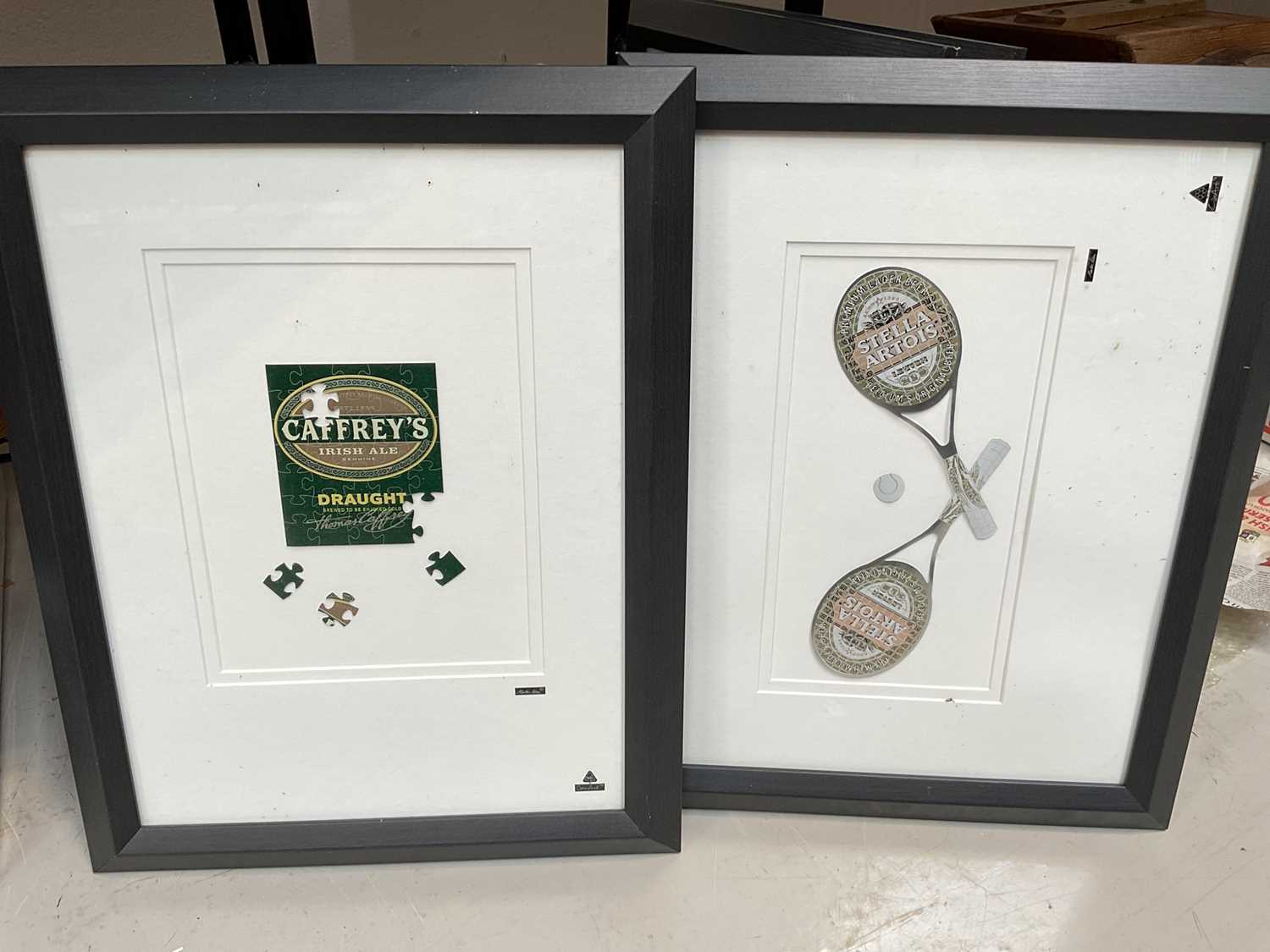 Lot 5161 - Martin Allen 'Can Art' four glazed pictures