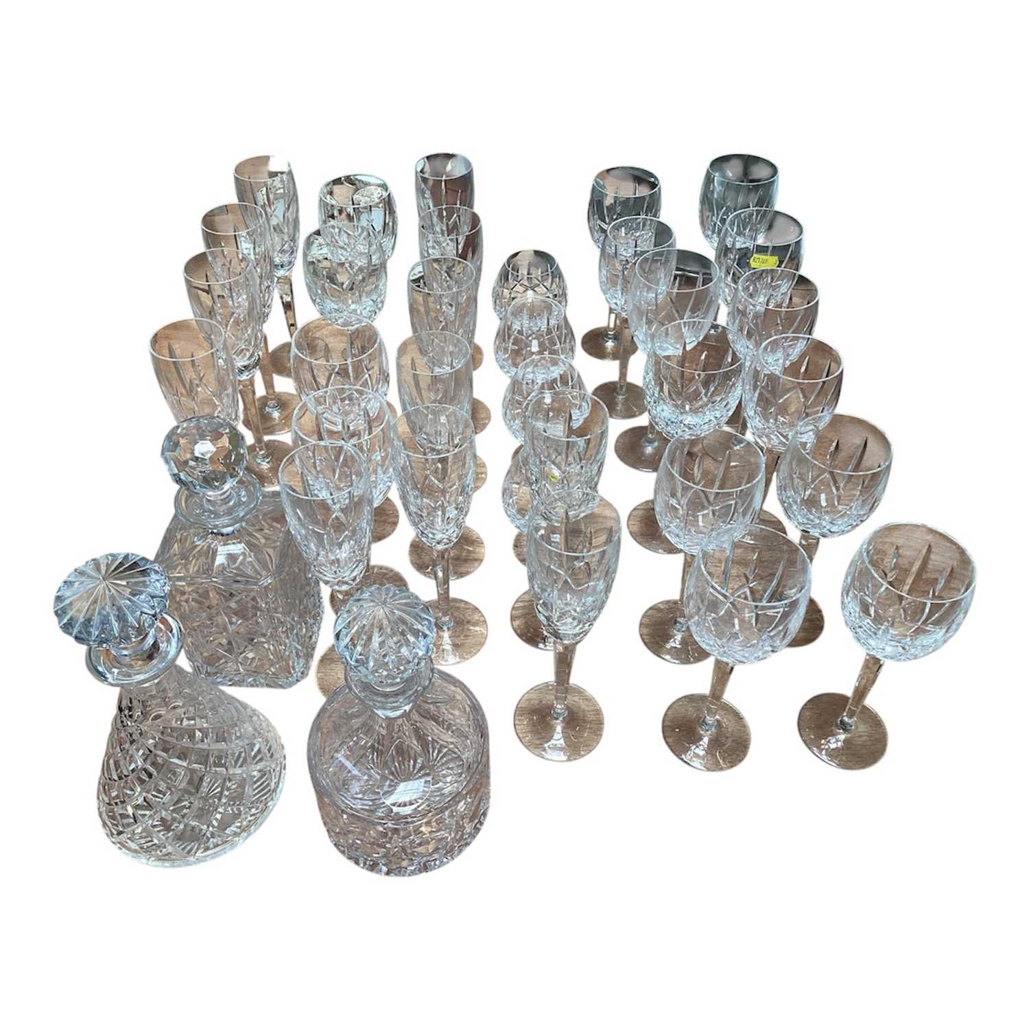 Lot 5136 - Waterford 'Lismore' pattern cutlery glass table service
