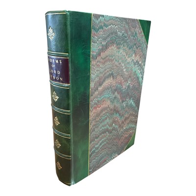 Lot 1367 - Poems of Lord Byron, special edition on handmade paper being no. 255/260 that were published of which the first 250 were for sale and therefore this being a rare copy, printed at t...