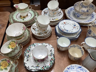 Lot 5061 - Collection of vintage porcelain tea wares to include Shelley, Paragon, Imperial bone china, Victorian and later