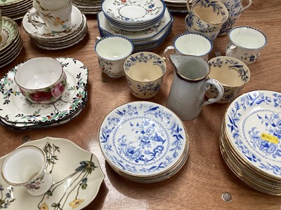 Lot 5061 - Collection of vintage porcelain tea wares to include Shelley, Paragon, Imperial bone china, Victorian and later