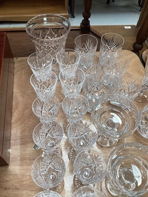 Lot 5060 - Collection of antique and later glass to include Victorian glasses, cut glasses etc