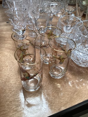 Lot 5060 - Collection of antique and later glass to include Victorian glasses, cut glasses etc