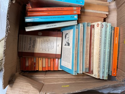 Lot 5155 - Four boxes of assorted Penguin books, (4 boxes).