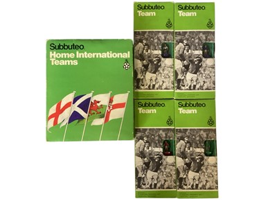 Lot 1804 - Subbuteo vintage football sets, Home International Teams, QPR & Crystal Palace, plus modern Teams and other accessories (qty)