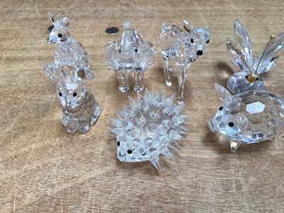 Lot 5052 - Collection of Swarovski glass animal figures