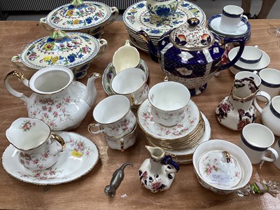 Lot 5055 - Group of ceramics and glassware to include Masons Regency pattern tableware, Whitefriars Sunday glasses etc