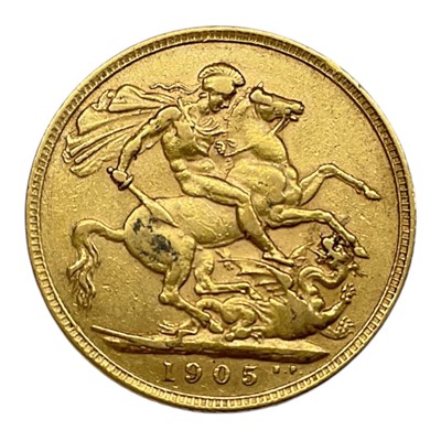 Lot 422 - G.B. - Gold Sovereign Edward VII 1905 GF (1 coin)