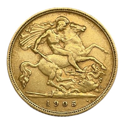 Lot 424 - G.B. - Gold ½ Sovereign Edward VII 1905 GF (1 coin)