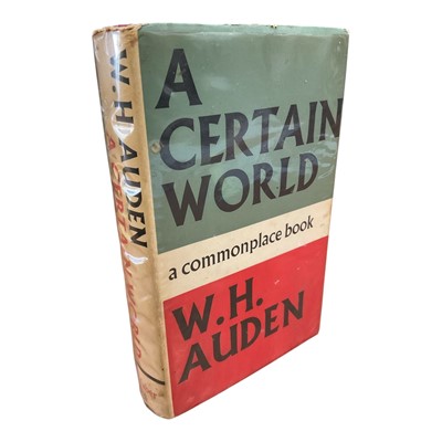 Lot 1387 - W. H. Auden - A Certain World, first U.K. edition 1971, with dust jacket