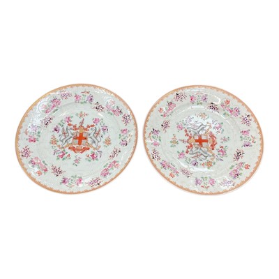 Lot 85 - Pair of Samson armorial plates