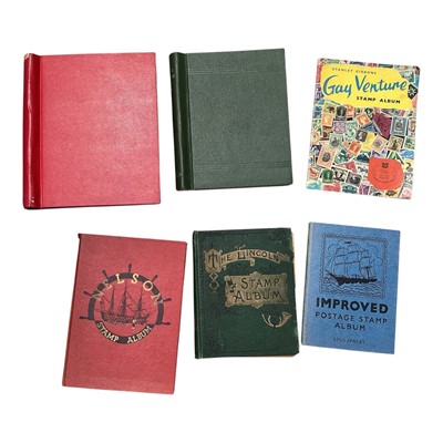 Lot 5078 - Group of stamp albums, GB & World, one containing penny reds