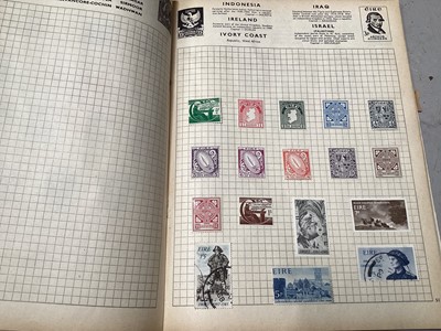 Lot 5078 - Group of stamp albums, GB & World, one containing penny reds