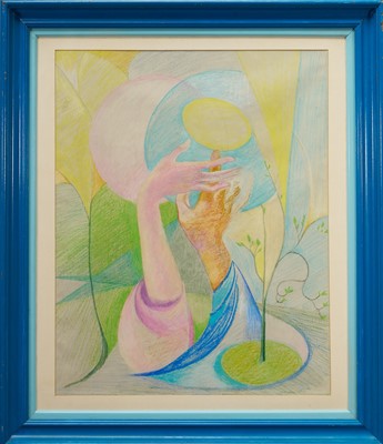 Lot 1092 - Phoebe Peto Willetts (1917-1978) pastel studies - New Life, together with another untitled study, both c. 58cm x 45cm, glazed painted frames (2)