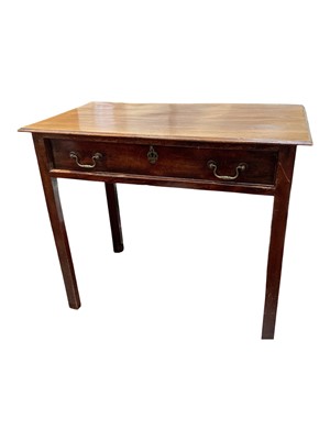 Lot 5314 - George III single drawer side table
