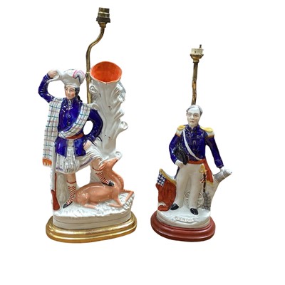 Lot 5174 - 19th century Staffordshire figure - Admiral Dundas, and another Royal Huntsman