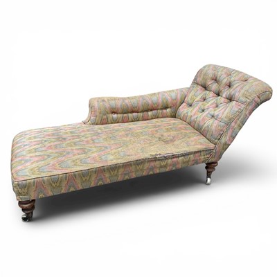 Lot 1483 - Victorian chaise longue