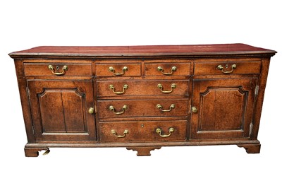 Lot 1484 - George III oak dresser base