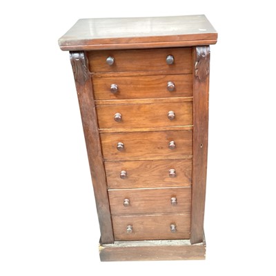 Lot 5365 - Victorian rosewood Wellington chest