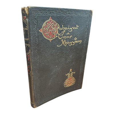 Lot 1332 - Rubaiyat Omar Khayyam, illustrated by Willy Pogany, leather bound volume, possibly inscribed by the illustrator 'To Albert, From Will Xmas 1928'