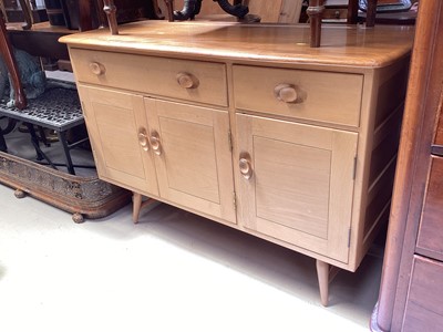 Lot 5323 - Ercol sideboard with two drawers and cupboards below, 123cm wide, 48cm deep, 83cm high