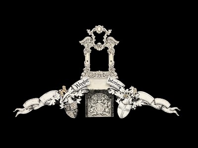 Lot 1313 - Collection of theatrical hand painted furnishings and room dressings