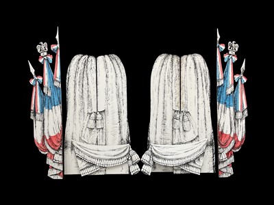 Lot 1314 - Collection of theatrical hand painted furnishings and room dressings