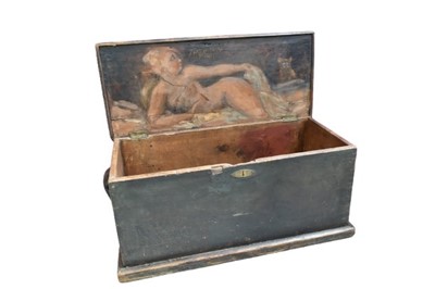 Lot 1317 - Antique seaman's chest