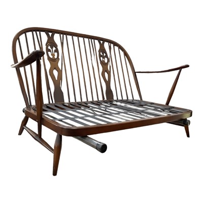Lot 5340 - Ercol two seater settee, together with a similar armchair (2)