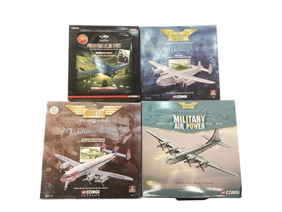 Lot 1866 - Corgi Aviation Archive Scale 1:144 Military Aircraft's, plus other Corgi Diecast Aircraft's etc. (2 boxes).
