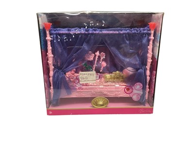 Lot 1868 - Barbie and Disney Accessories including Adelphis Bed and Castle, plus Ratatouille Action Figures. All boxed (1 box).