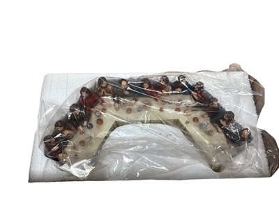 Lot 1872 - Two Resin Religious Scenes, The Last Supper. Both boxed (1).
