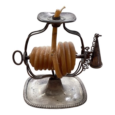Lot 5113 - Old Sheffield plate wax jack, circa 1800, 12cm high