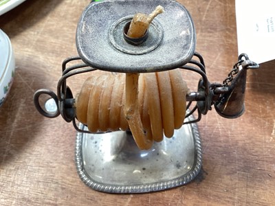Lot 5113 - Old Sheffield plate wax jack, circa 1800, 12cm high