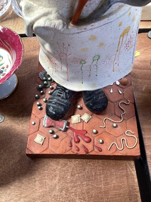 Lot 5115 - Guillermo Forchino (b.1952) amusing painted figure of a chef tasting spaghetti, signed to base, 41.5cm high