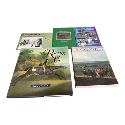 Lot 966 - Large collection of racing related books including racecourses, Newmarket town history, famous jockeys, horses in art and others
