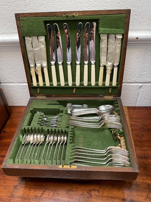 Lot 5163 - Four canteens of cutlery