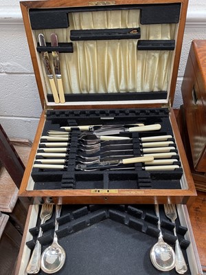 Lot 5163 - Four canteens of cutlery